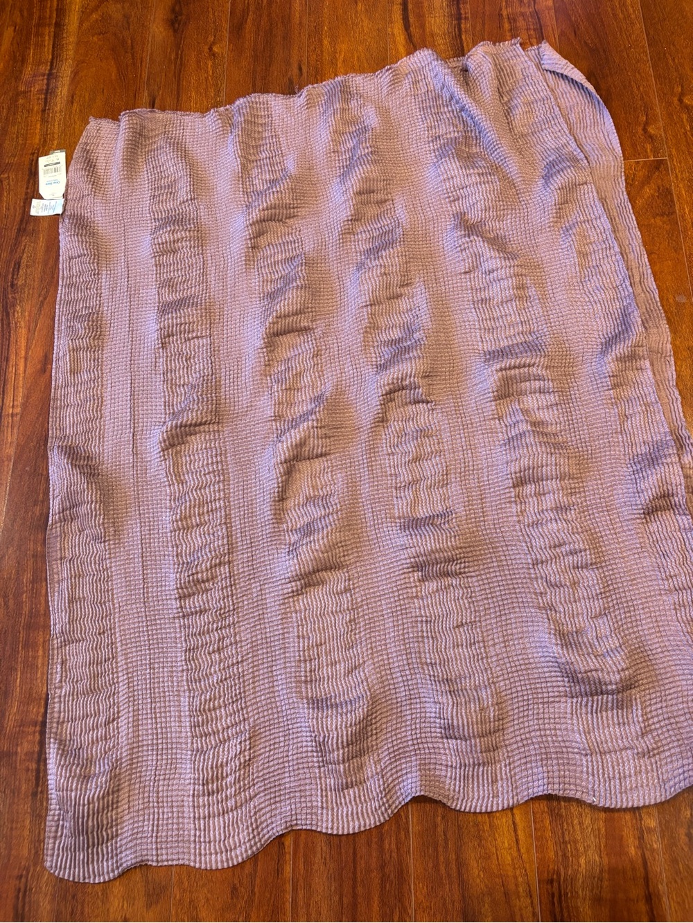 Time and Tru Waffle Texture Lavender Scarf Wrap